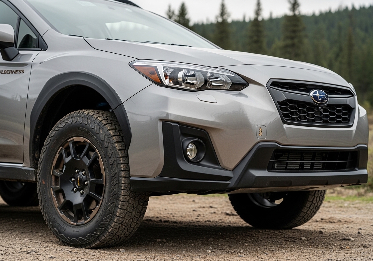 2026 Subaru Crosstrek Wilderness on a forest trail