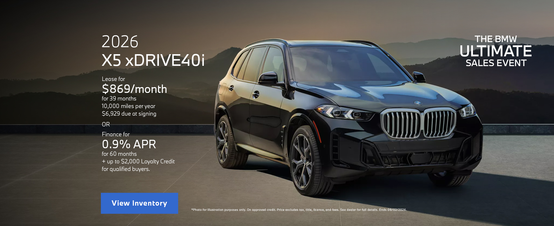 2026 BMW X5 xDRIVE40i