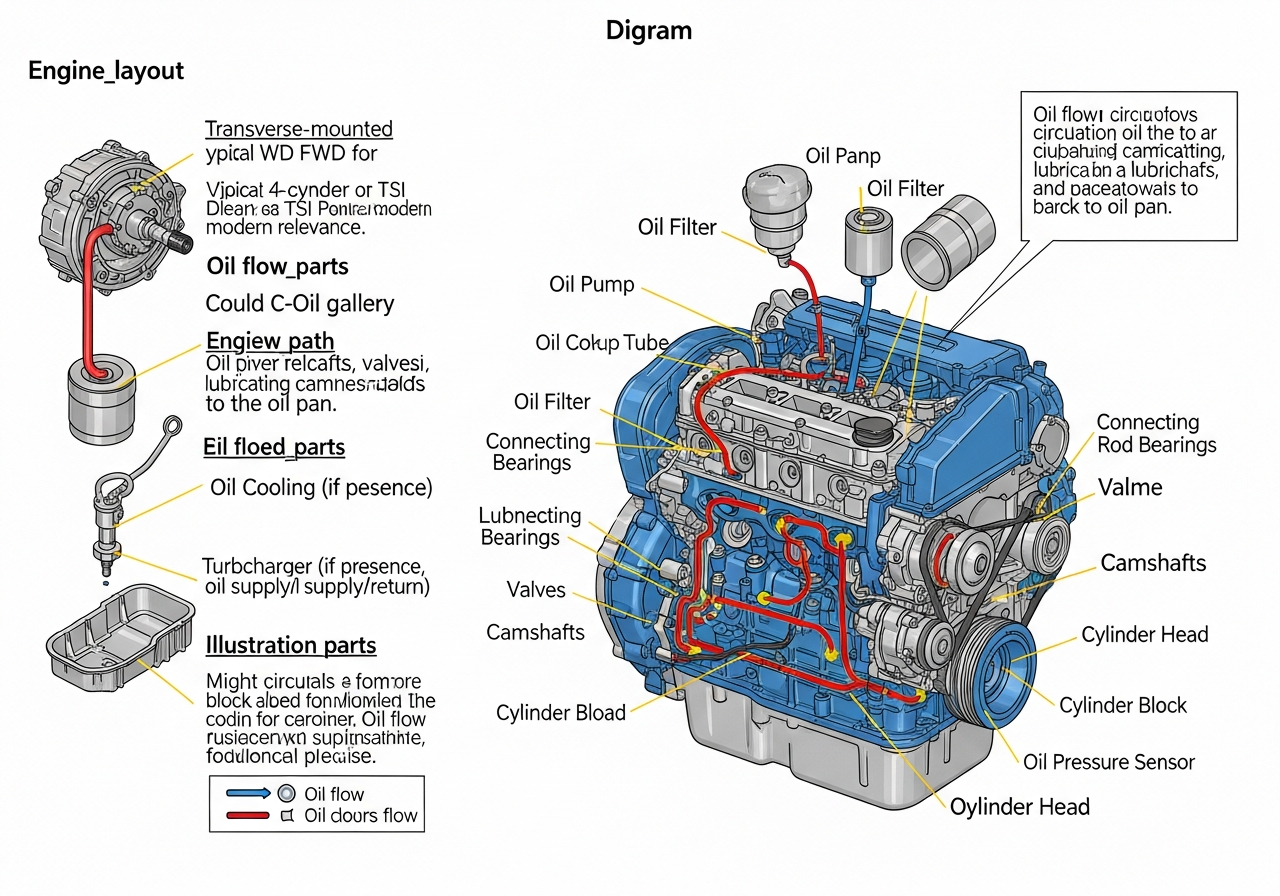 Older Volkswagen engine components