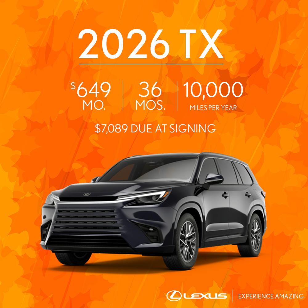 Select New 2026 Lexus TX Models