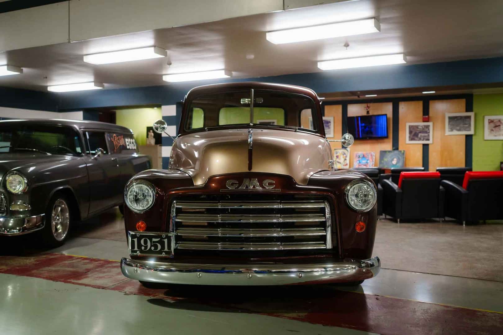 classic GMC truck at Masano Auto Park in Berks County PA