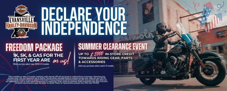 Motorcycle advertisement for new and used motorcycles