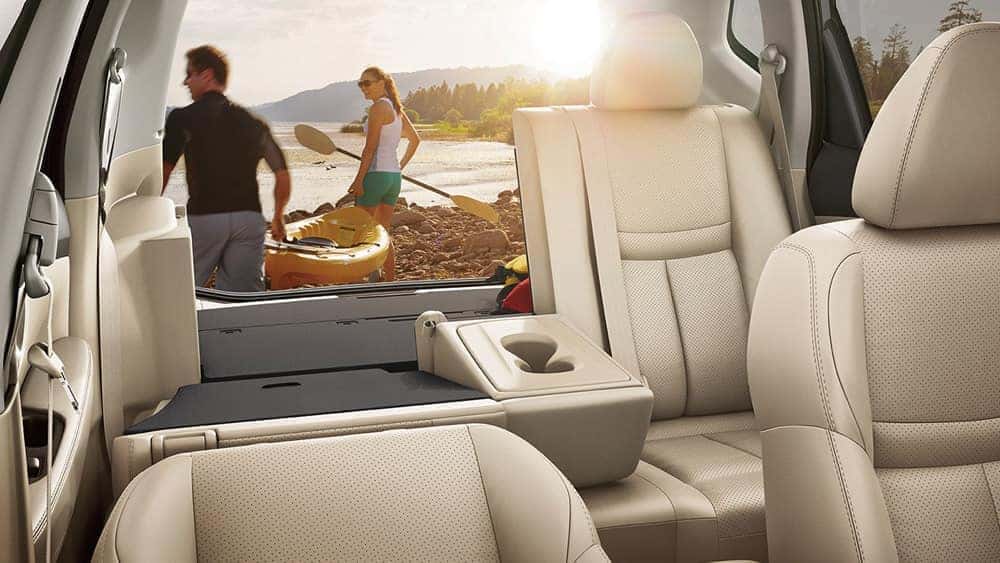 2018 Nissan Rogue SL interior in almond leather