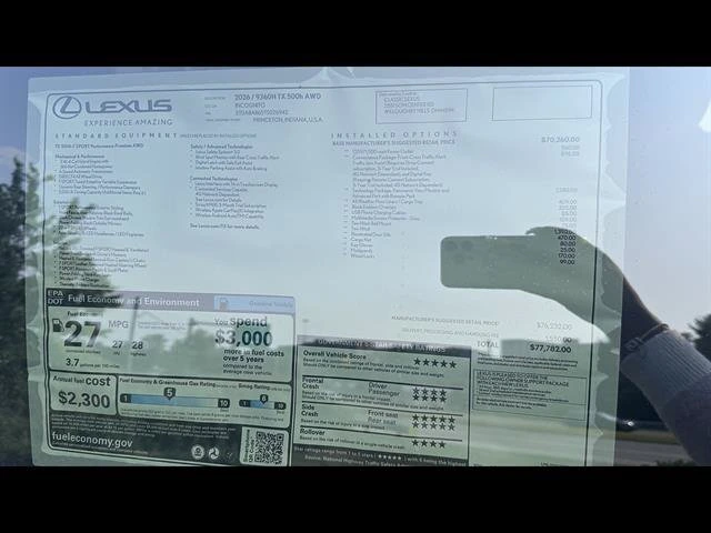 2026 Lexus TX 500h F-Sport Premium - Photo 6