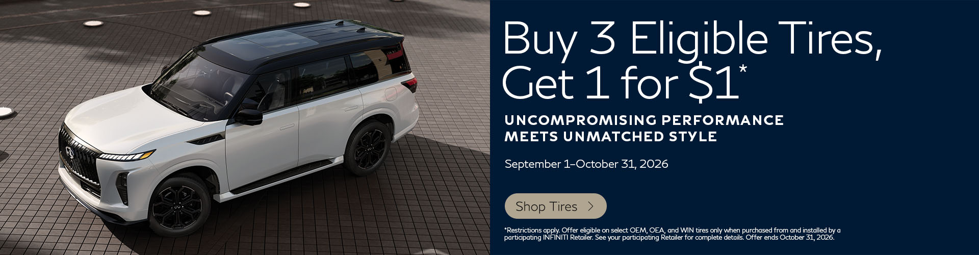 SD INFINITI Tire Offer
