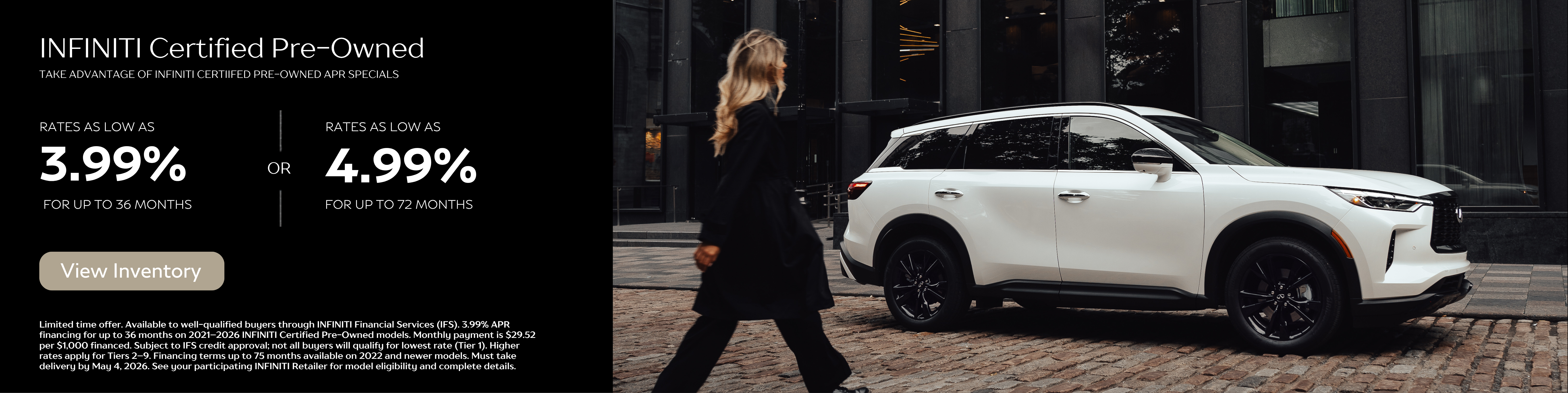 INFINITI Certified Pre-Owned APR Specials 