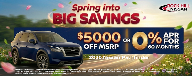 Rock Hill Nissan April Incentive