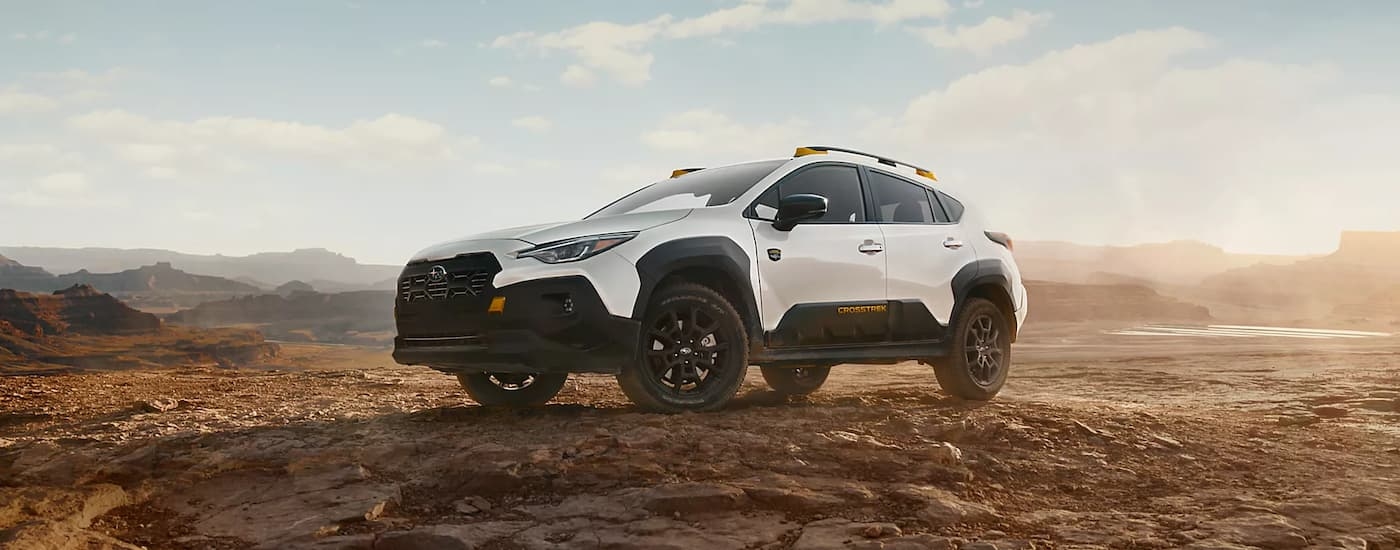 White 2026 Subaru Crosstrek parked off-road