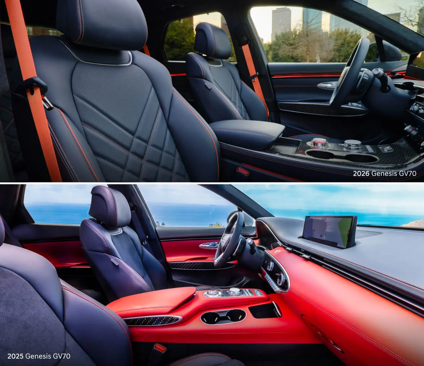 2026 Genesis GV70 vs. 2025 Genesis GV70: Technology