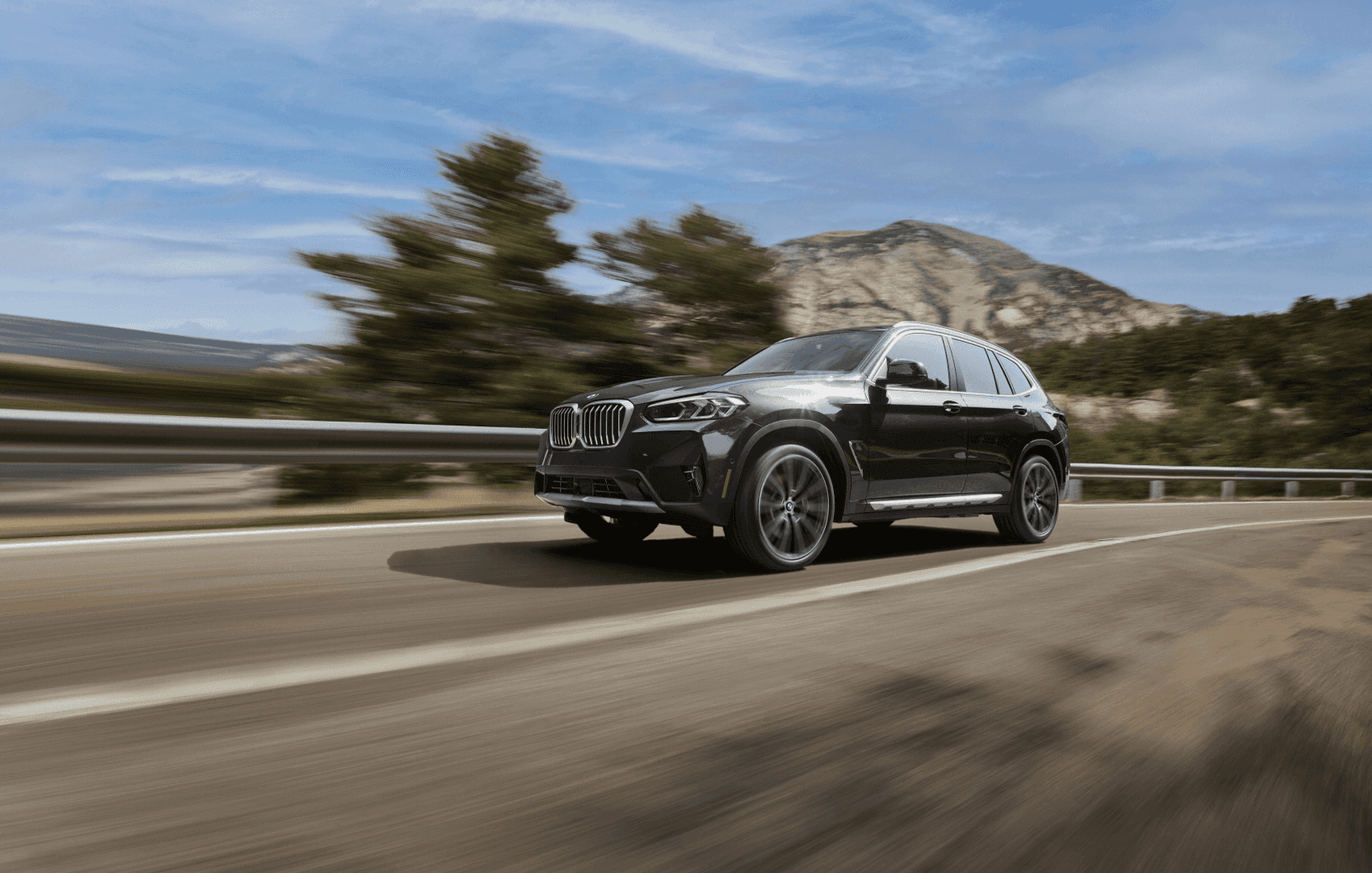 2022 BMW X3 on the road