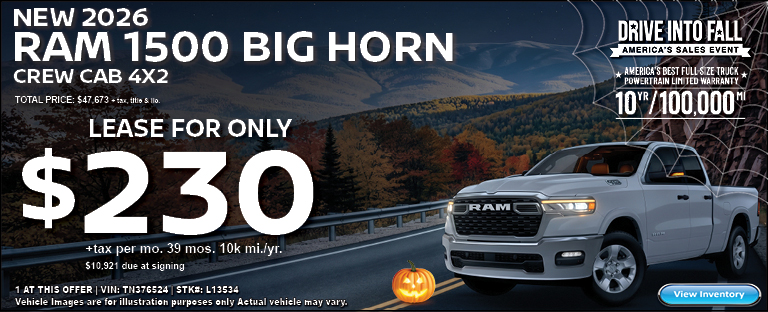 new 2026 RAM 1500 Big Horn Crew Cab 4X2