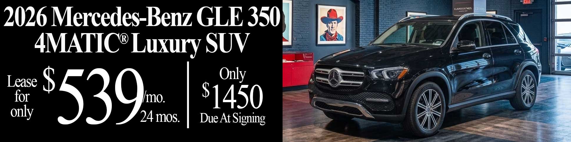 2026 Mercedes-Benz GLE 350 parked in the Masano Auto Park in Reading, PA