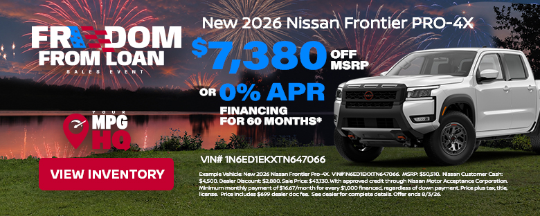 New 2026 Nissan Frontier