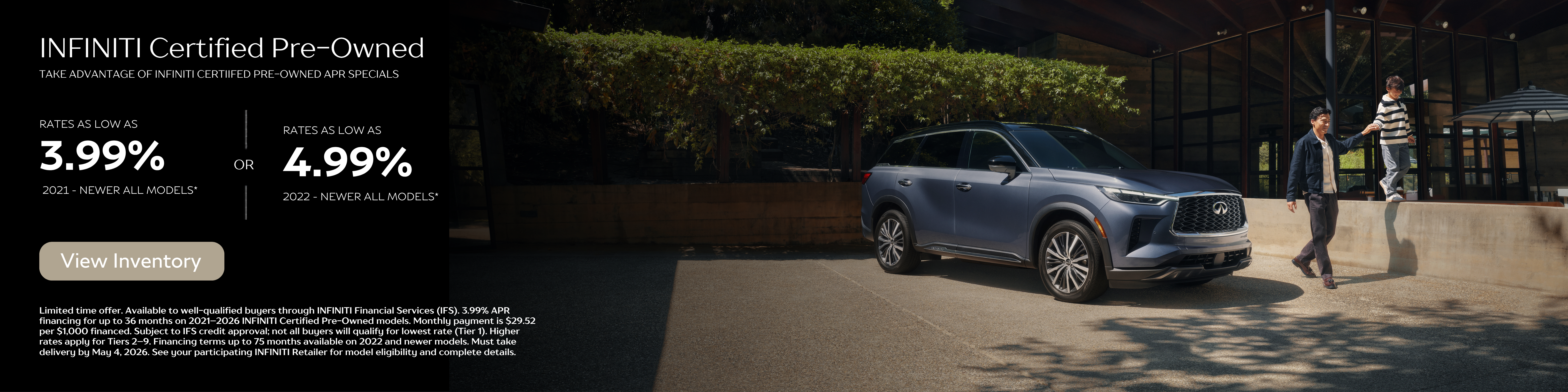 INFINITI Certified Pre-Owned APR Specials 