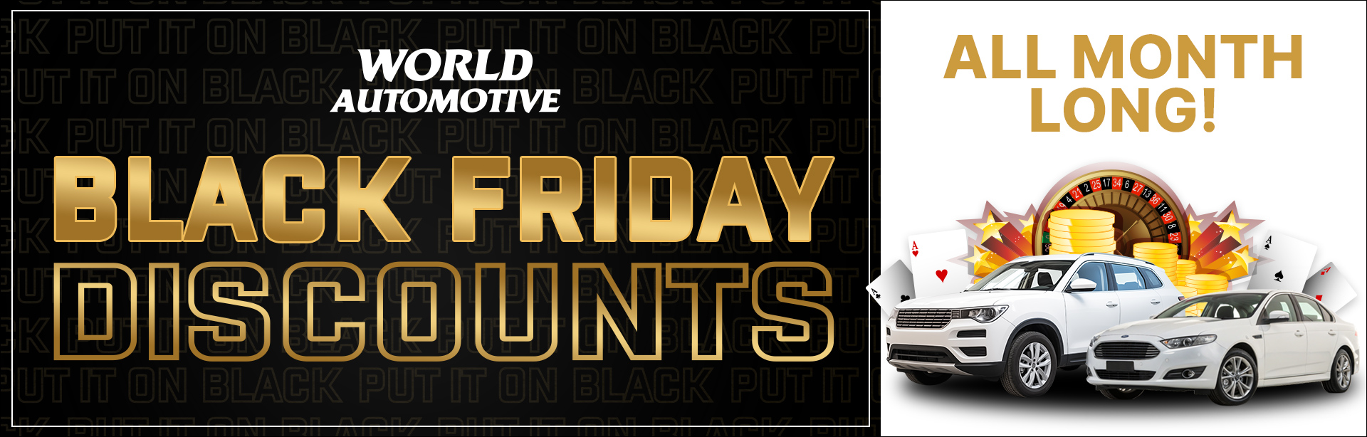 Black Friday Discounts All Month Long!