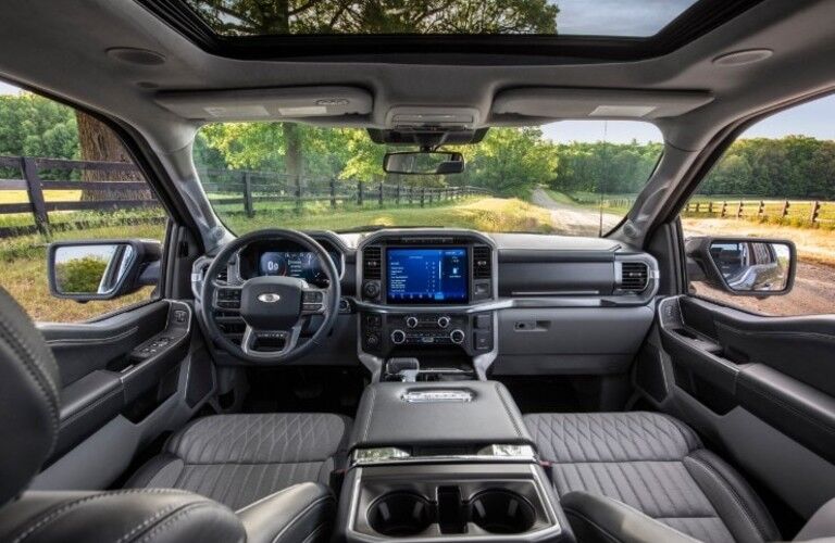 front interior of a 2021 Ford F-150 Hybrid