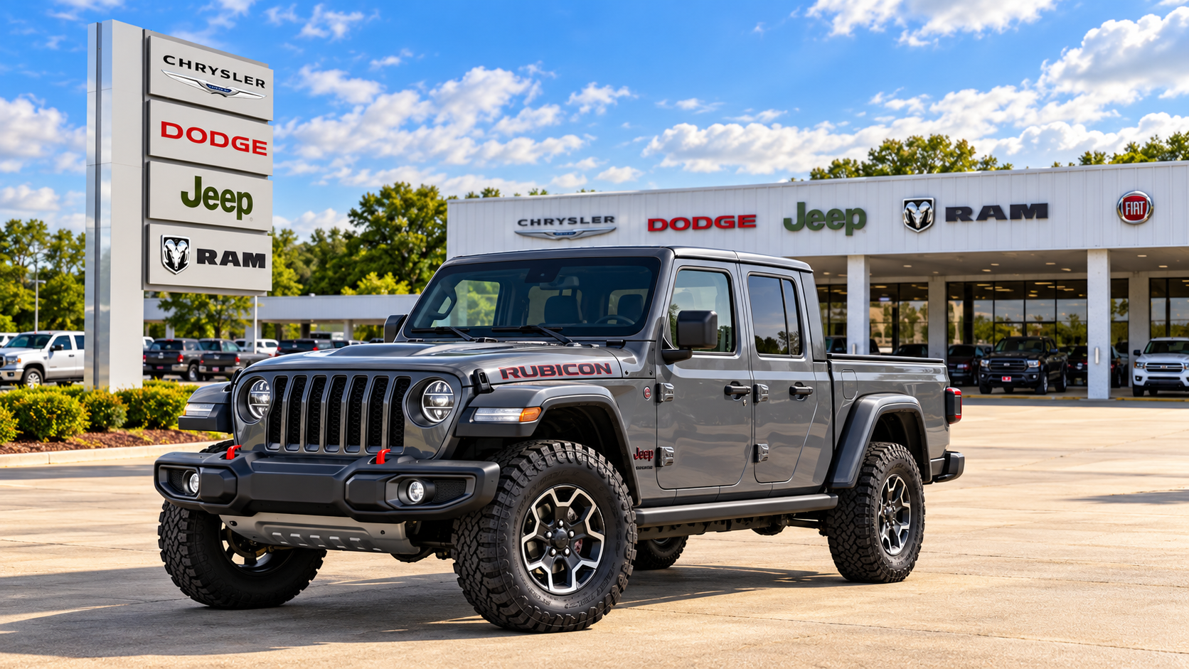 Jeep Gladiator pickup at Bonham Chrysler Dodge Jeep Ram in Bonham, TX