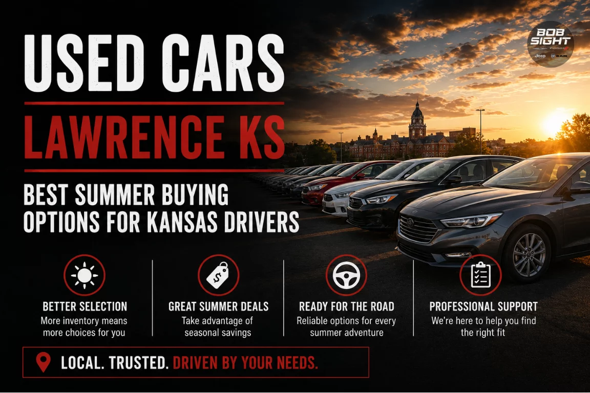 Used cars in Lawrence KS with summer buying options for Kansas drivers