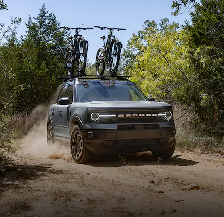 Ford Bronco With Bike Rack Accessory