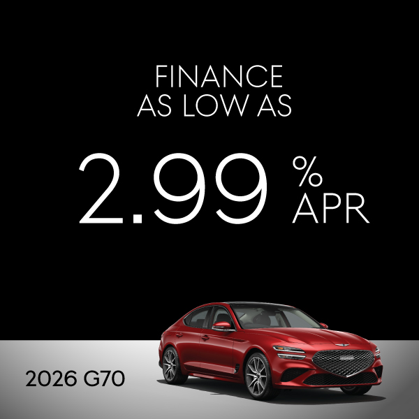 2026 G70: Finance 2.99 % APR