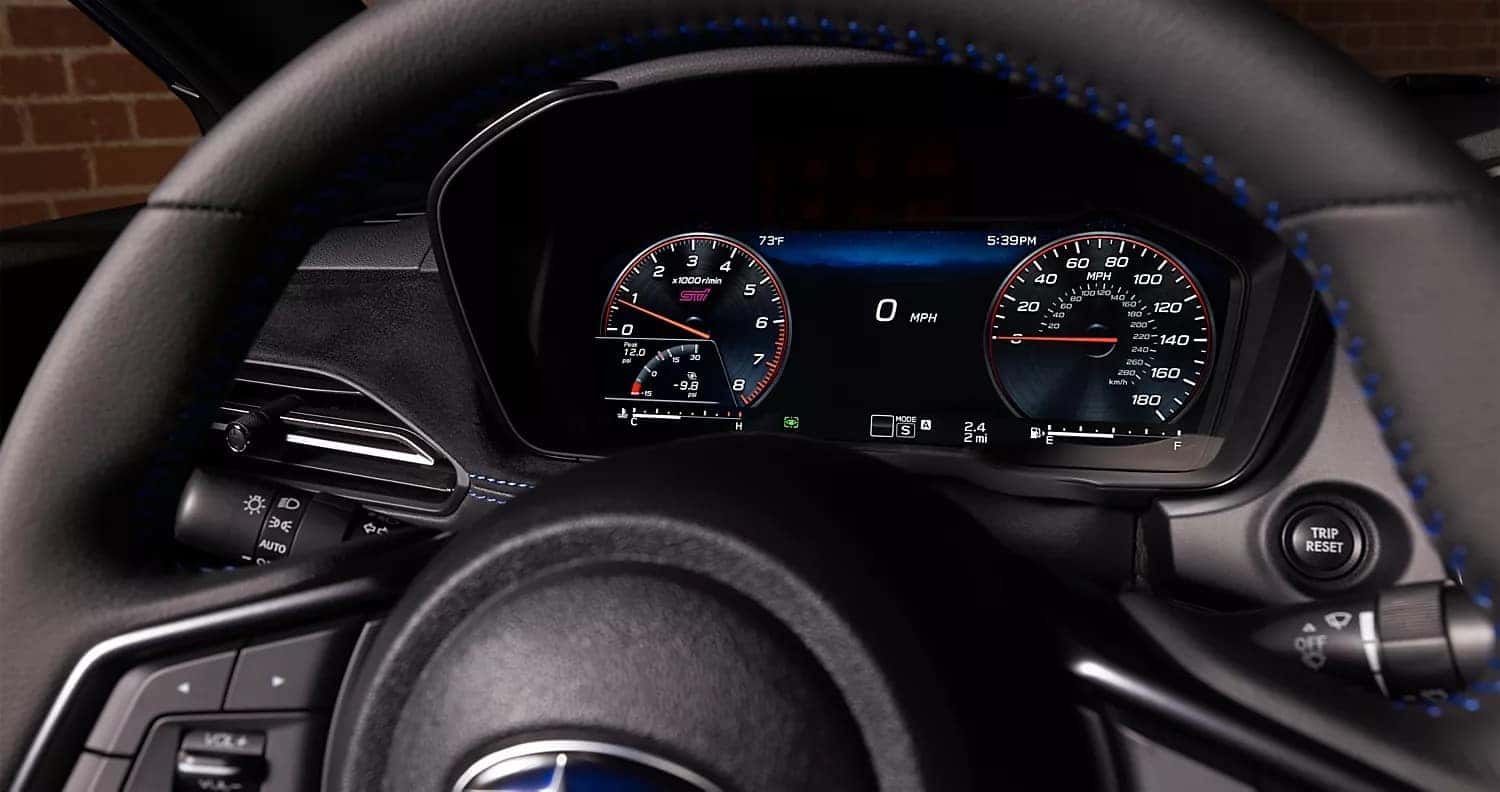 Subaru WRX tS digital gauge cluster