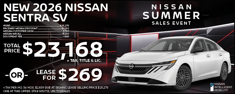2026 Nissan Sentra Lease Offer