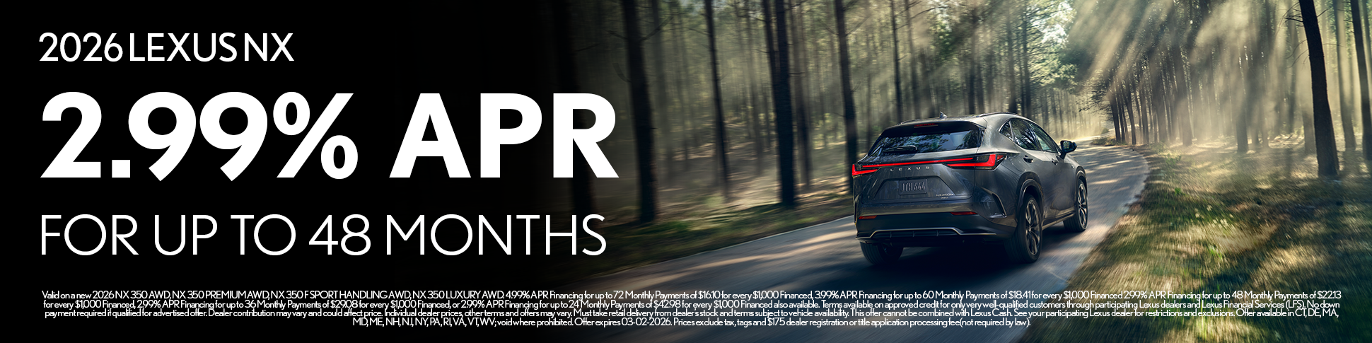 New 2026 Lexus NX