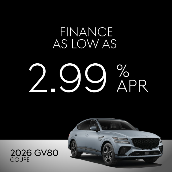 2026 GV80 Coupe: Finance 2.99% APR
