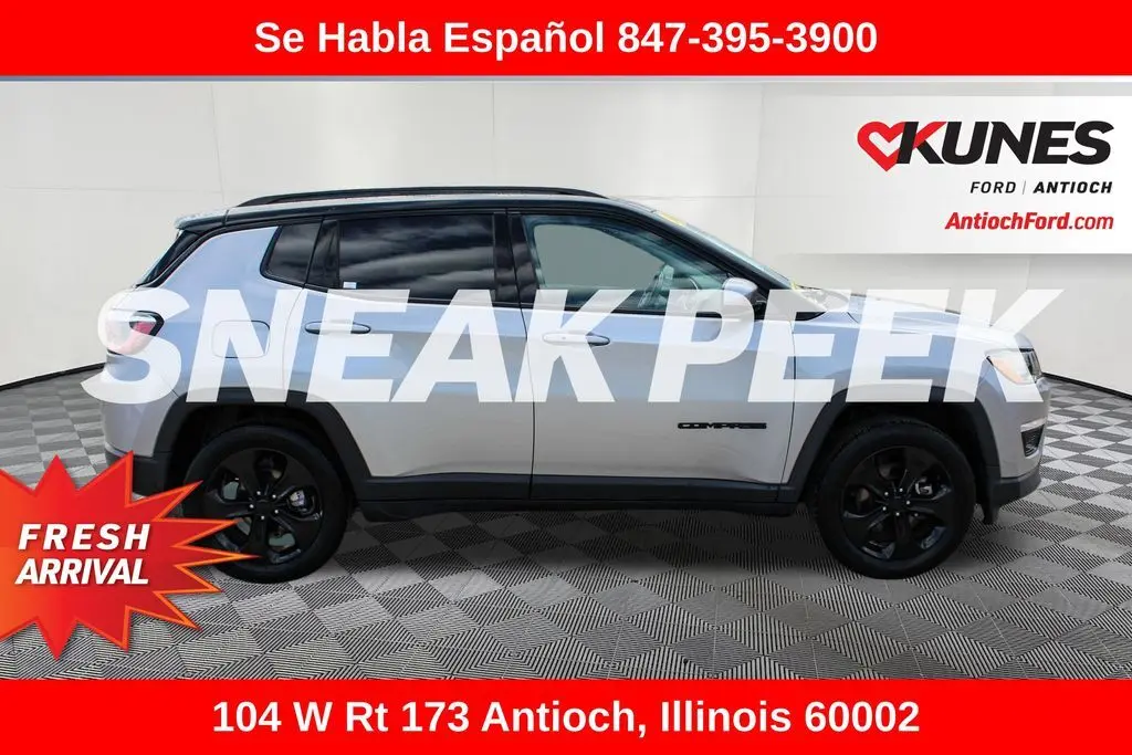 Used 2020 Jeep Compass Altitude with VIN 3C4NJDBB5LT135233 for sale in Antioch, IL