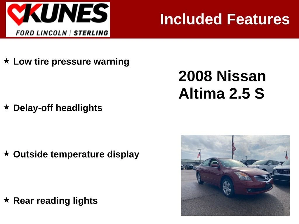 Used 2008 Nissan Altima S with VIN 1N4AL21E48C169097 for sale in Sterling, IL