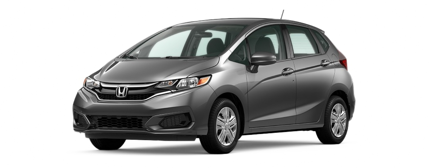 Grey 2020 Honda Fit LX angled left