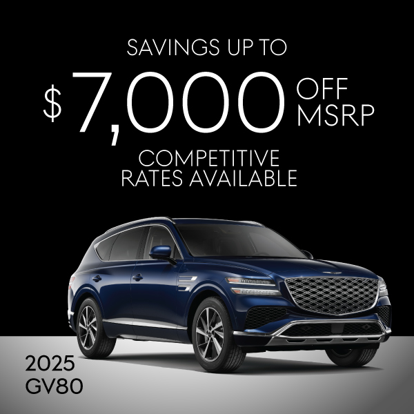 2025 GV80: Save up to $7,000 off MSRP
