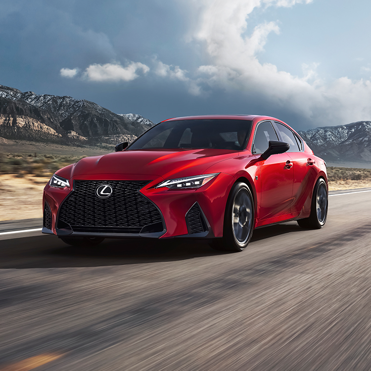 Exterior of the Lexus IS shown in Infrared.