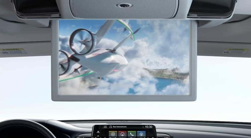 Close-up of an entertainment screen in a 2026 Honda Odyssey.