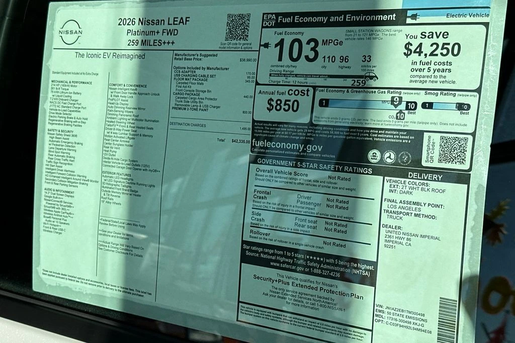 2026 Nissan LEAF Platinum+ - Photo 29