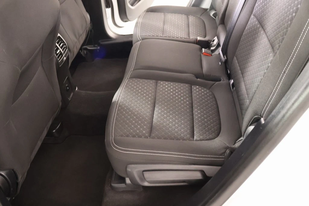 Rear seat view showing legroom and passenger space