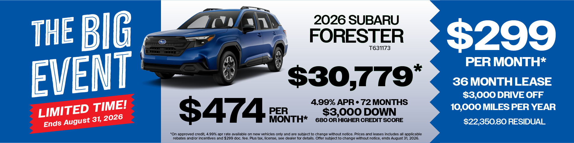 2026 Subaru Forester on sale