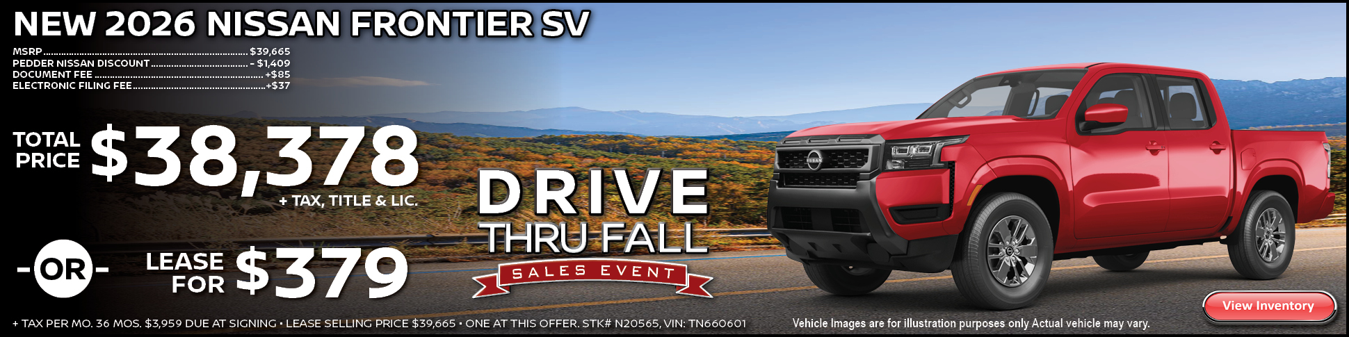 2026 Nissan Frontier SV