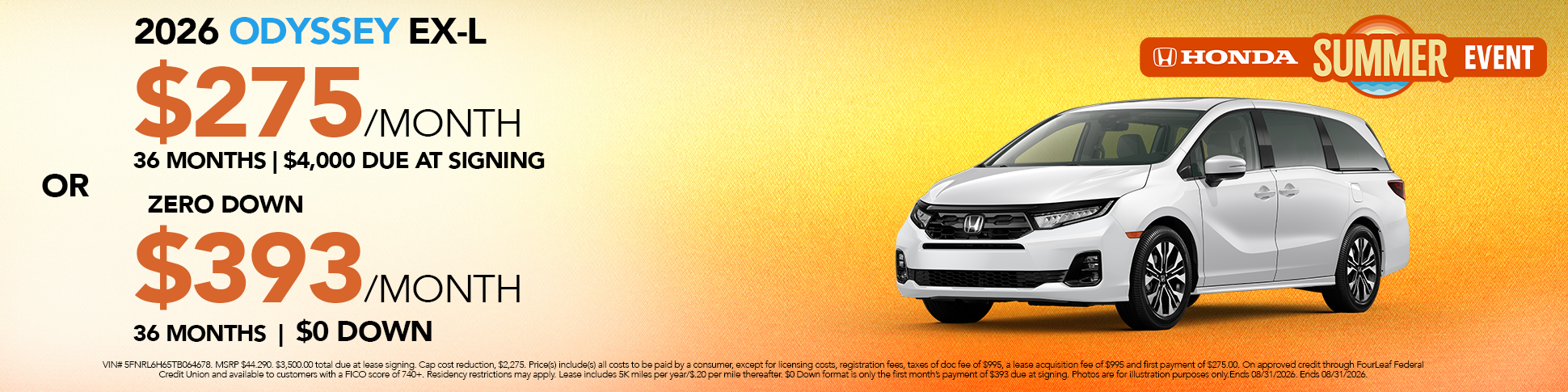 New 2026 Odyssey