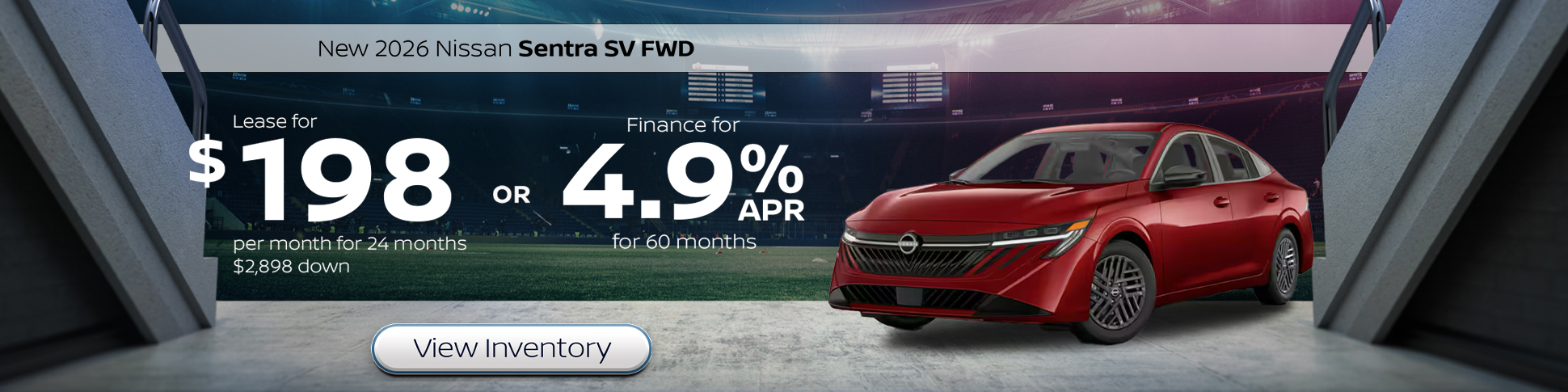 New 2026 Nissan Sentra SV FWD 