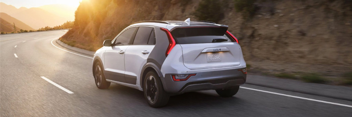 Kia Niro Driving on the road