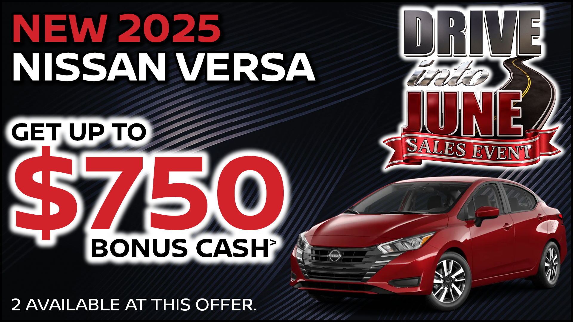 2025 Nissan Versa Bonus Cash