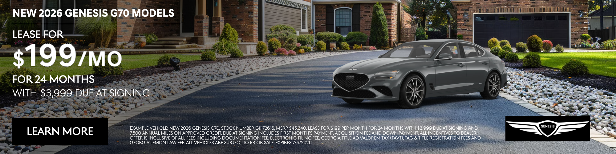 Genesis G70 Lease Kennesaw GA