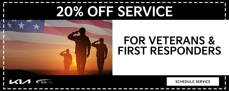20% Off Service For Veterans & First Responders