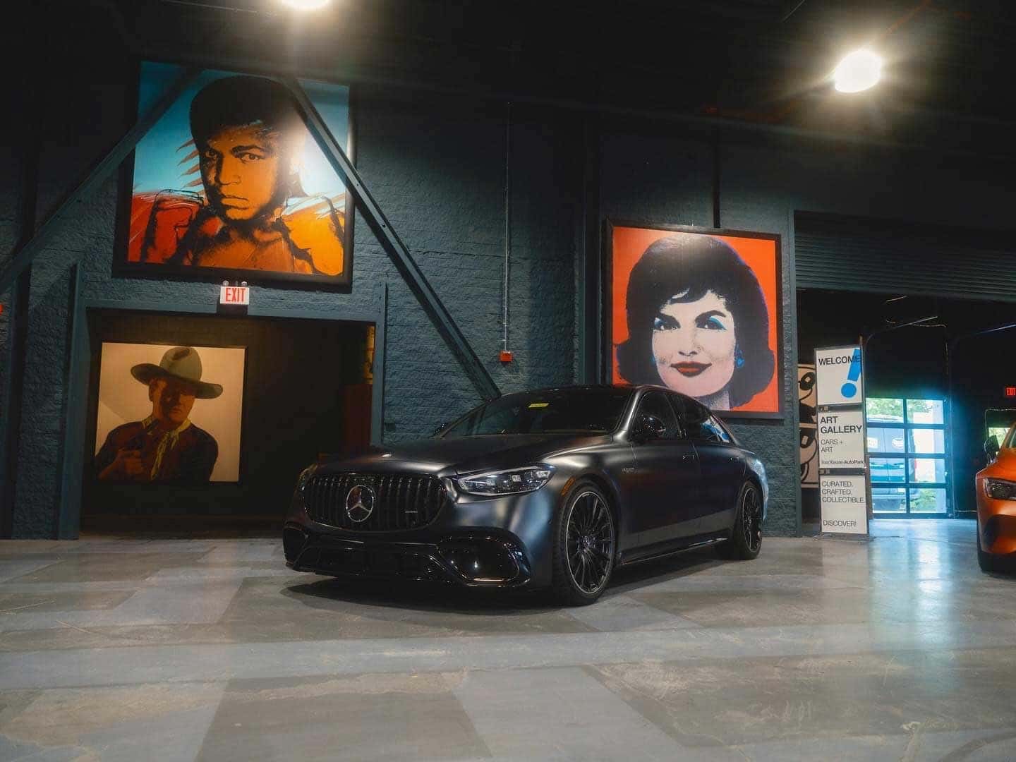 matte black Mercedes-Benz for sale in Masano vehicle showroom, Reading, PA