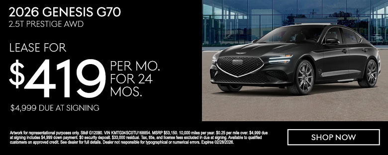 2026 Genesis G70