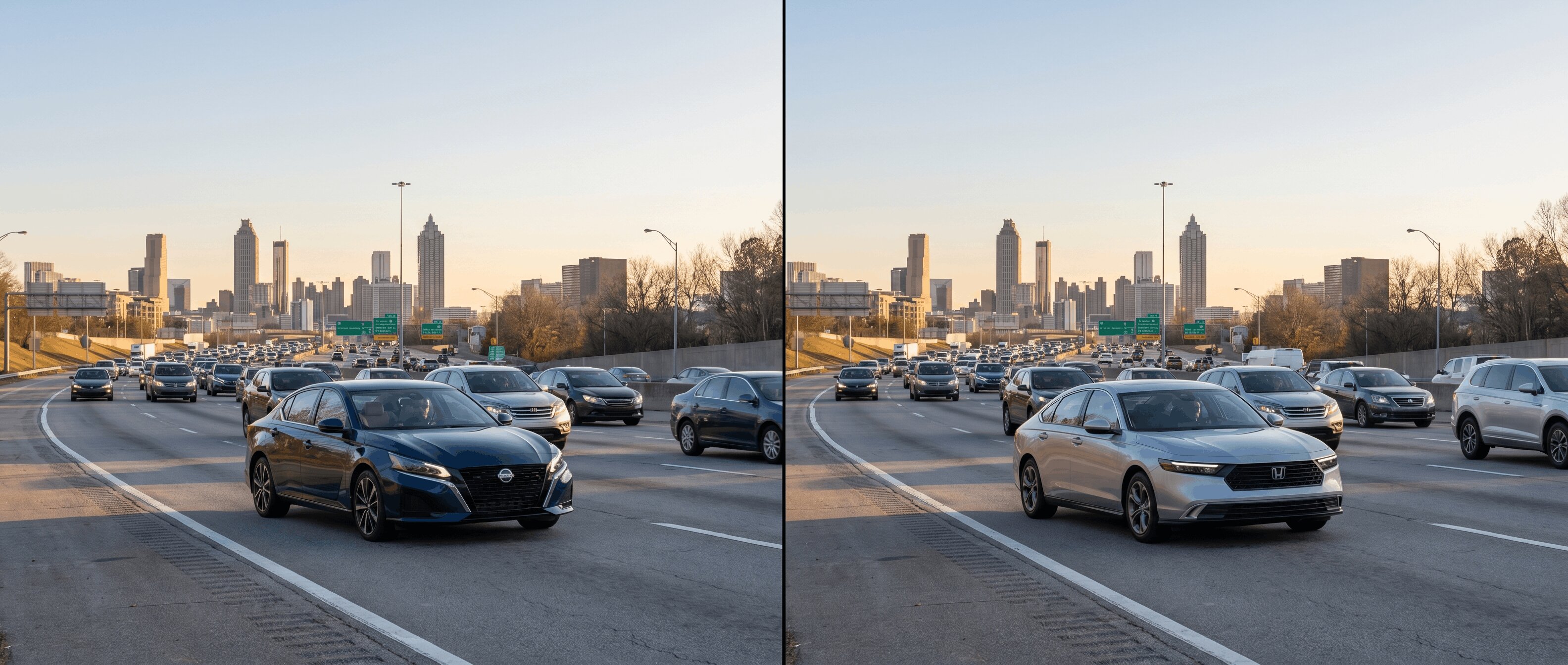 Nissan Altima and Honda Accord highway comparison for Roswell GA commuters