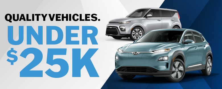 Quality Vehicles Under 25K