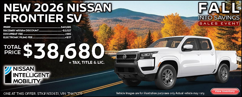 2026 Nissan Frontier Purchase Offer
