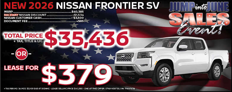 2026 Nissan Frontier Lease Offer